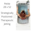 Petite Acrylic Walk-in Tub – 28″w X 52″l (71cm X 132cm)