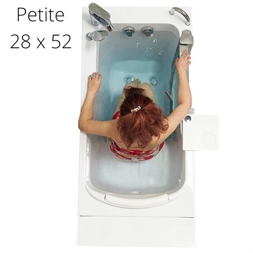 Petite Acrylic Walk-in Tub – 28″w X 52″l (71cm X 132cm)