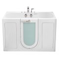 Tub4two Acrylic Walk-in Bathtub With Outward Swing Door, Air + Hydro + Independent Foot Massage 32″x60″ (81cm X 152cm)