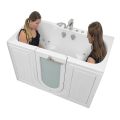 Tub4two Acrylic Walk-in Bathtub With Outward Swing Door, Air + Hydro + Independent Foot Massage 32″x60″ (81cm X 152cm)