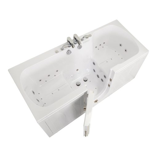 Big4two Two Seat Walk-in Bathtub With Outward Swing Door, Air + Hydro + Independent Foot Massage 36″x80″ (91cm X 203cm)