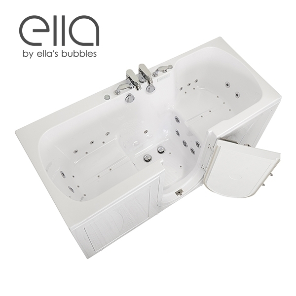 Big Two Two Seat Walk In Bathtub With Outward Swing Door Air Hydro Independent Foot Massage ″x ″ Cm X Cm