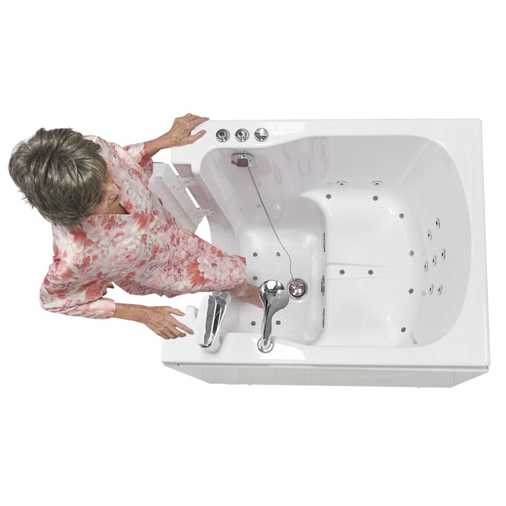 Baignoire à porte Front Entry pivotante vers l'extérieur - 32″ x 40″ (81cm x 107cm)