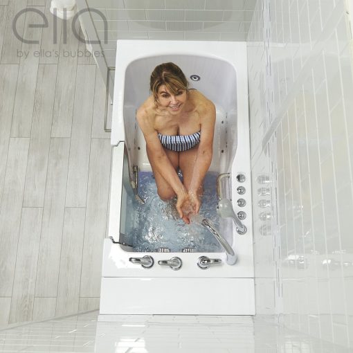 Ultra Acrylic Walk-in Tub, Fast Fill Faucet, 2″ Dual Drain – 30″w X 52″l (76cm X 132cm)