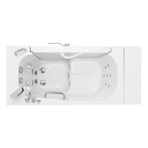 Transfer26 Outward Swing Door Wheelchair Accessible Acrylic Walk-in Bathtub – 26″w X 52″l (66cm X 132cm)