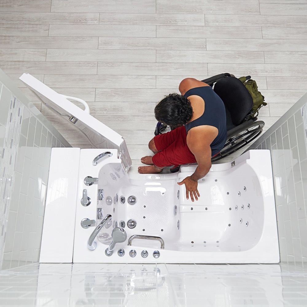 Transfer30 Wheelchair Accessible Walk-In Bathtub – 30″W x 52″L (76cm x 132cm)