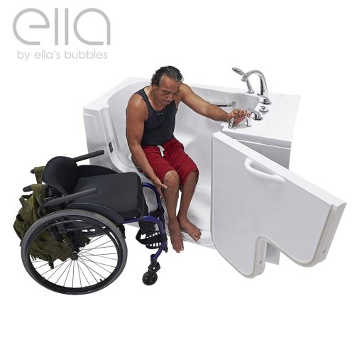 Transfer32 Wheelchair Accessible Walk-in Bathtub – 32″w X 52″l (81cm X 132cm)