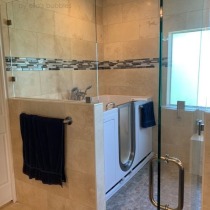 Walk In Bathtub Installation Before And After Photo