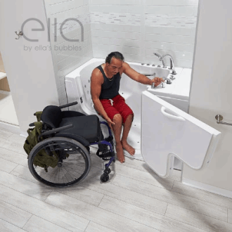 Wheelchair Transfer Accessible Walk In Bathtubs: Ella's Bubbles