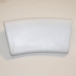 Removable Rubber Back Rest In White With 2 Suction Cups