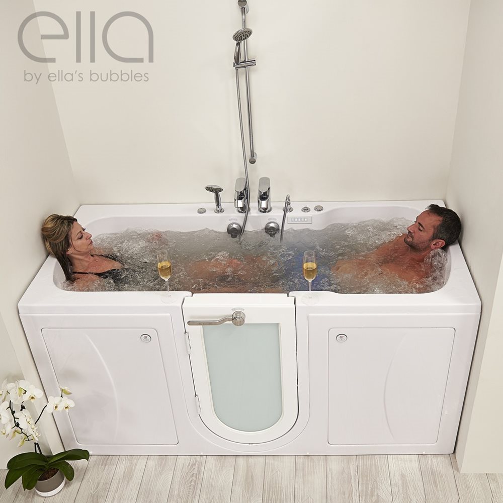 Two Seat Dual Couple Walk In Bathtubs: Ella's Bubbles
