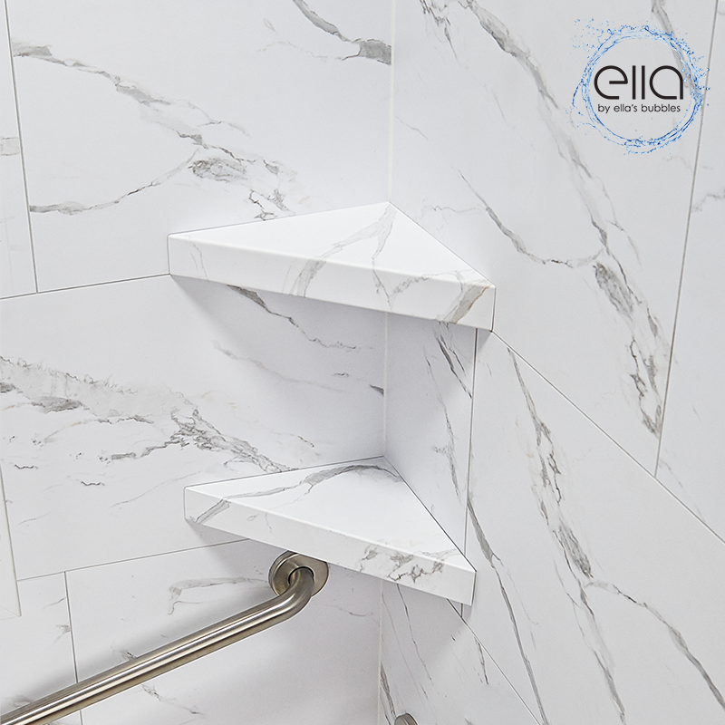 Tongue & Groove PVC Carrara Tile 25"x15" - shower bases bathtubs gallery 5 |