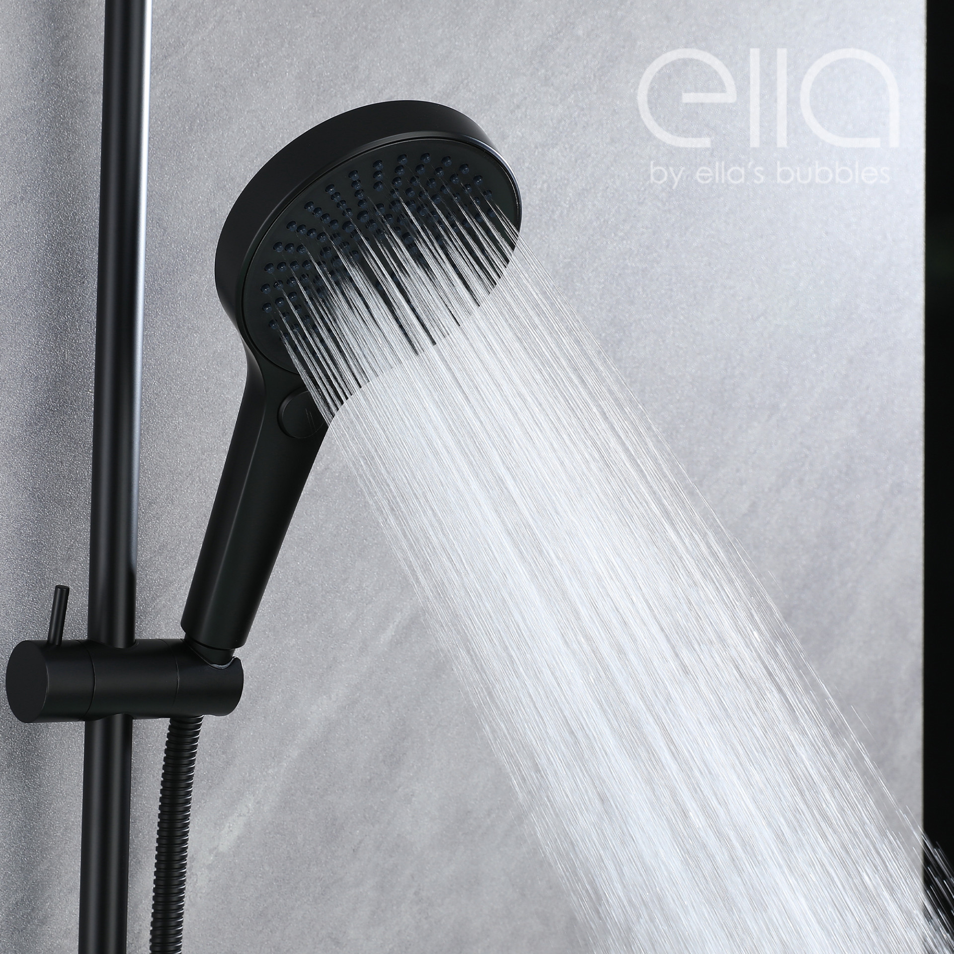 Waterfall Bathtub Faucet Wall Mount with 24" Slider and Hand Held Shower - DT9A6095 |