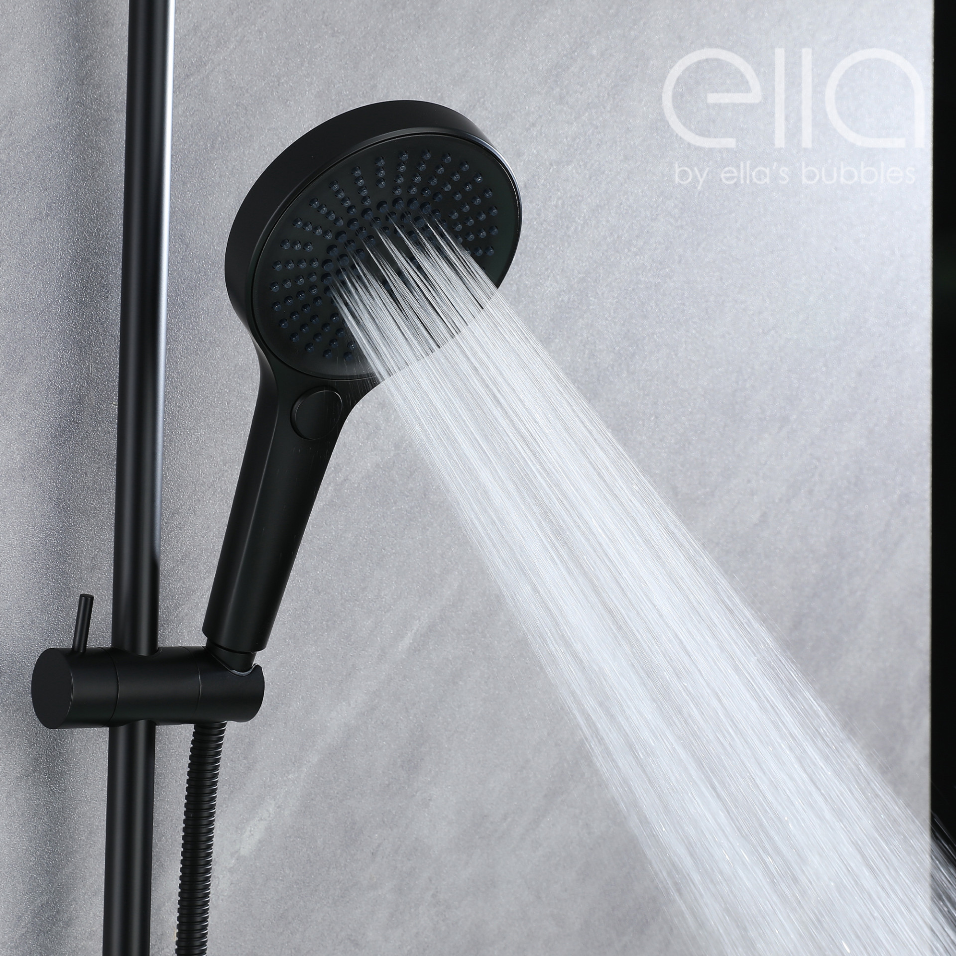 Waterfall Bathtub Faucet Wall Mount with 24" Slider and Hand Held Shower - DT9A6094 |