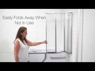 Ella Presents the 4-Fold Glass Shower Screen