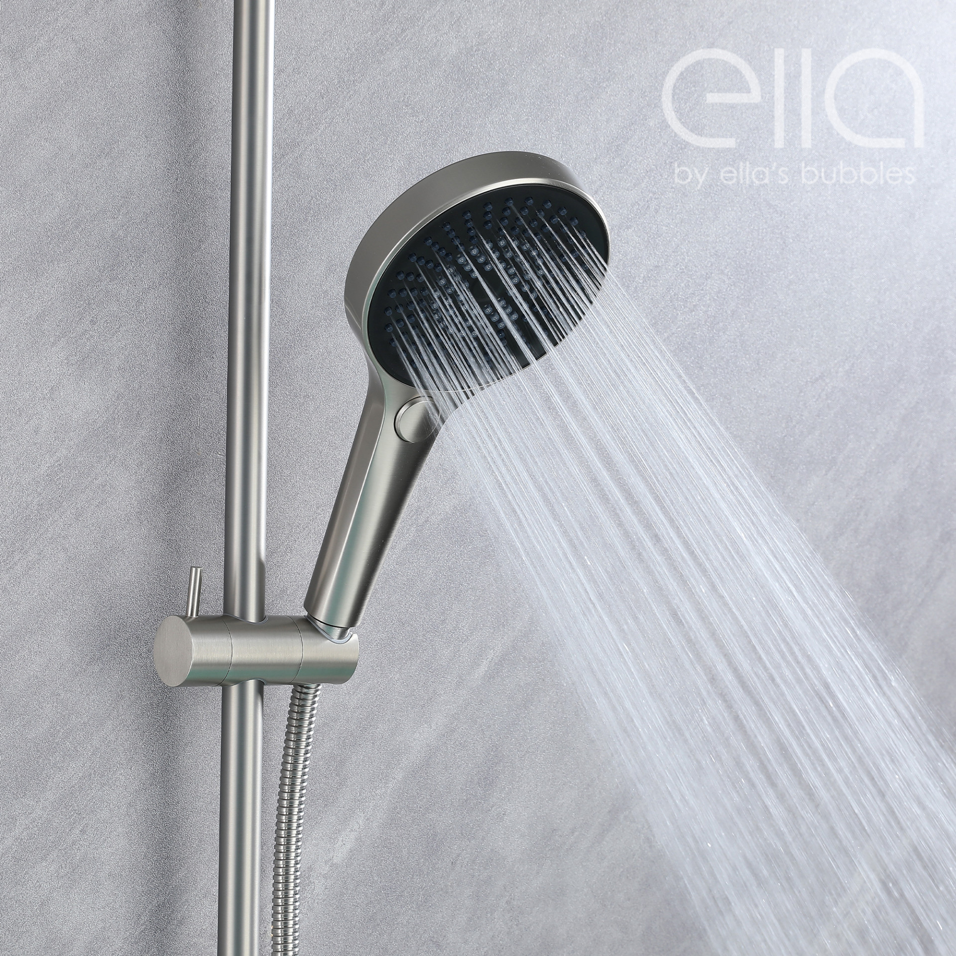 Waterfall Bathtub Faucet Wall Mount with 24" Slider and Hand Held Shower - DT9A6042 |