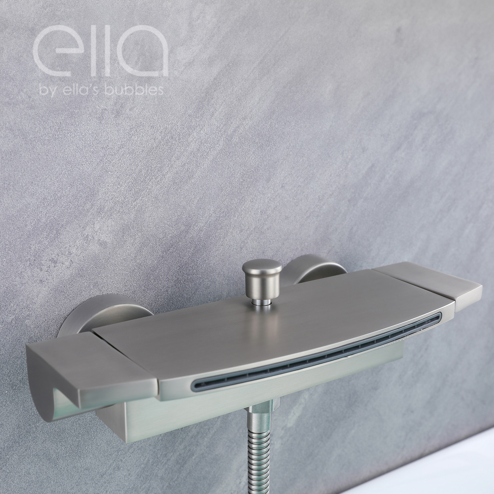 Waterfall Bathtub Faucet Wall Mount with 24" Slider and Hand Held Shower - DT9A6039 |