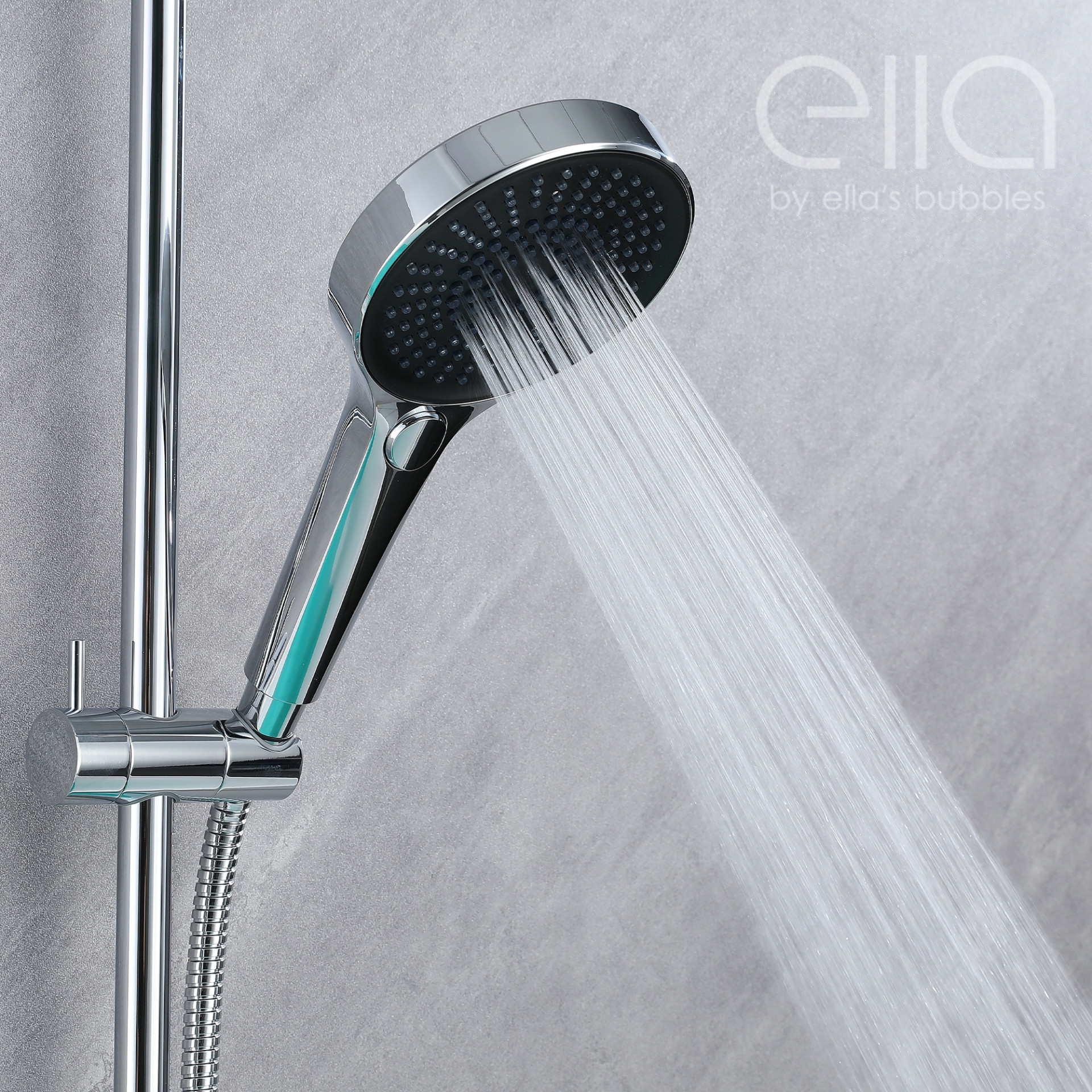 Waterfall Bathtub Faucet Wall Mount with 24" Slider and Hand Held Shower - DT9A6026 |